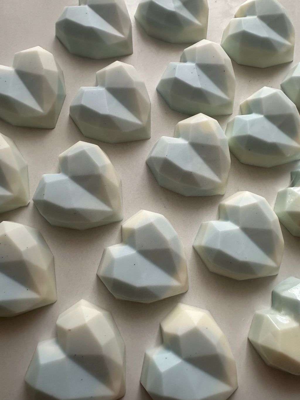 Diamond heart shape soap