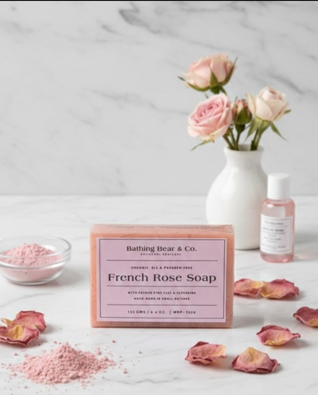 French rose soap