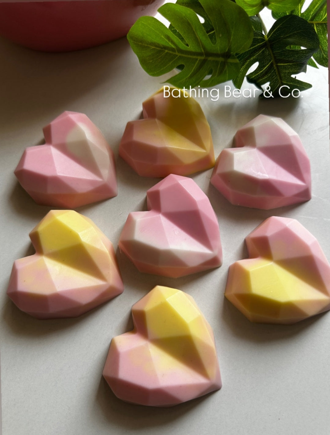 Diamond heart shape soap