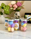 Mini Macarons jar(pack of 5 mini soaps )